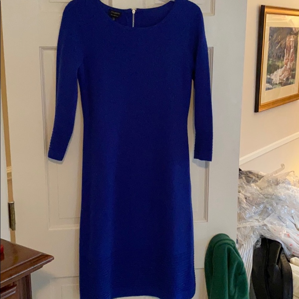 Talbots 3/4 length sleeve wool dress